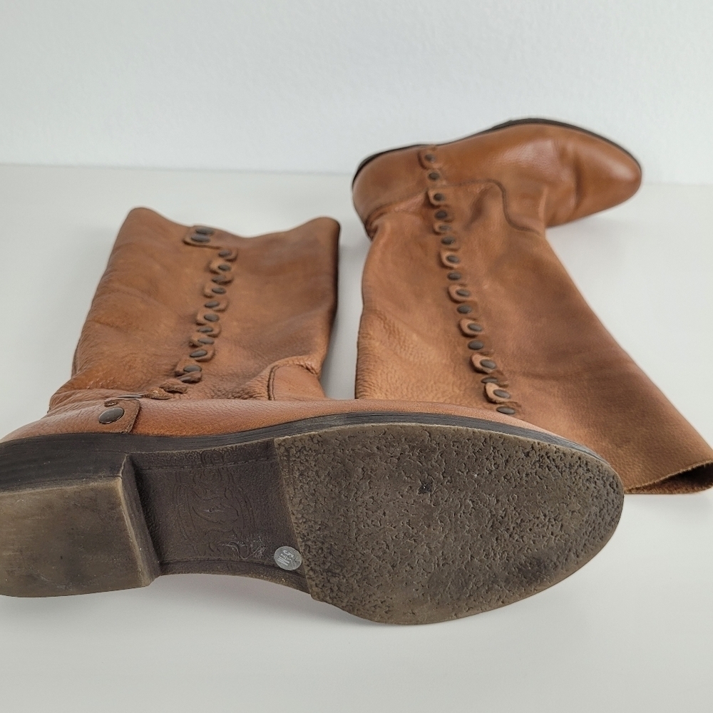 Nine West vintage brown studded ridding boots - Picture 10 of 11